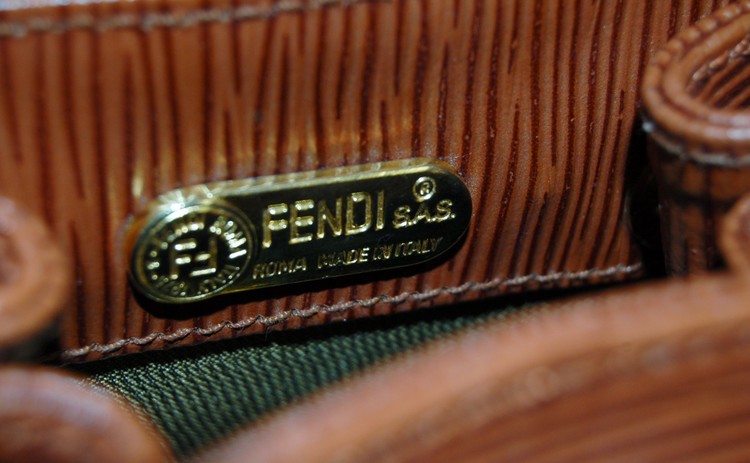 Fendi Vintage Epi Leather Drawstring Bucket Bag