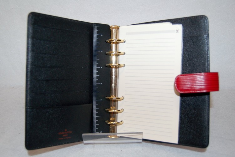 Louis Vuitton Notebook Cover Notepad included epi red leather