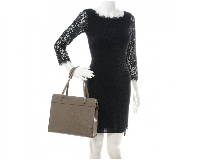 Louis Vuitton Croisette PM Lilac Epi Leather Handbag