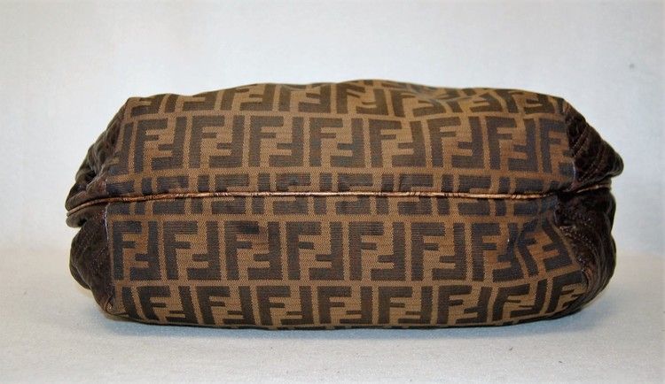 Fendi Tortuga-Trimmed Zucca Spy Bag - Brown Handle Bags, Handbags -  FEN282890