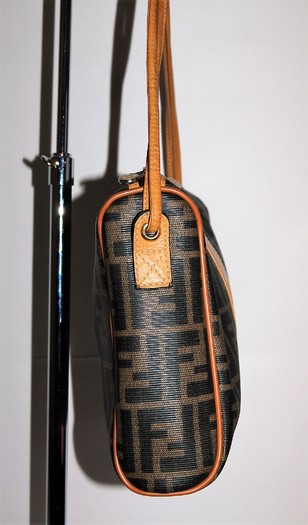 Fendi, Bags, Vintage Zucca Tan Canvas Speedy Boston Hand Bag