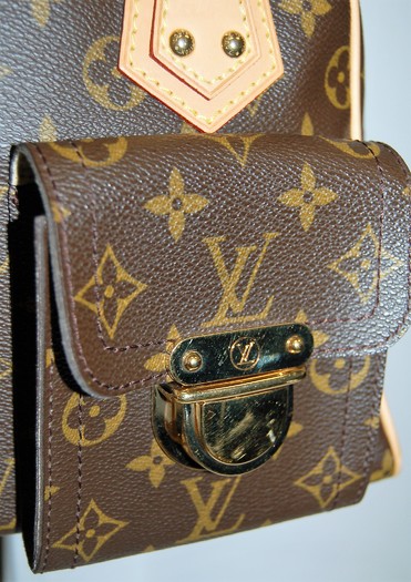 Louis Vuitton LV Monogram Coated Canvas Joey Wallet - Brown