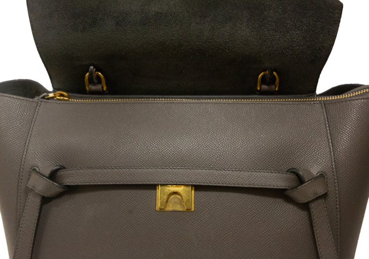 Shop CELINE Belt 2020-21FW Mini belt bag in grained calfskin  (176103ZVA.38NO) by Senbay