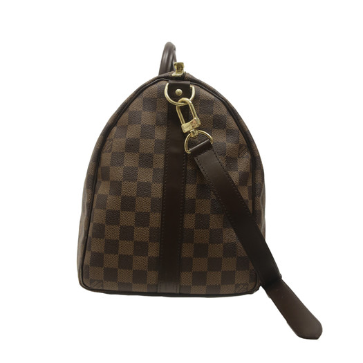 LOUIS VUITTON Speedy 30 Bandouliere Damier Ebene Satchel Bag Brown - H