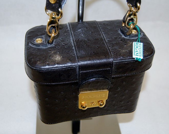 Leather handbag Francesco Rogani Green in Leather - 29006916