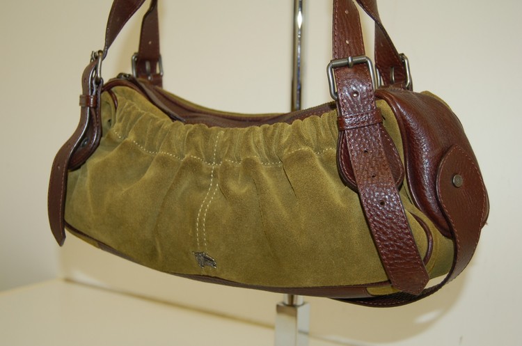 Burberry Prorsum Suede and Leather Crossbody Bag