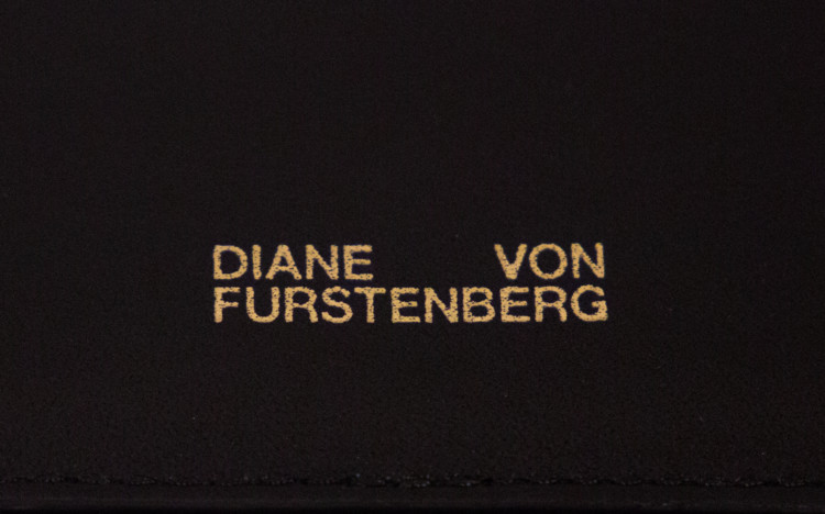 Diane von Furstenberg Black Bonne Journee Halfmoon Bag