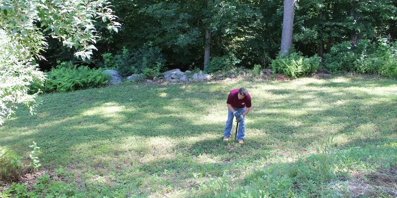 Probe and inspect absorption area to determine location and inspect for excessive moisture, effluent, and/or odor.