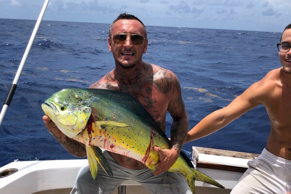 Mounted Mahi replica mount