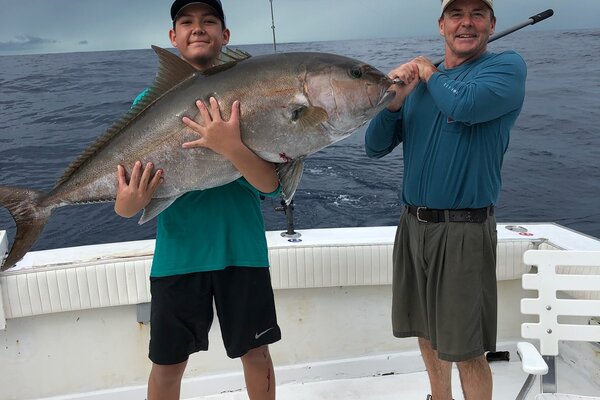 Amberjack replica fish mount