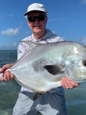 Permit reproduction fish mount