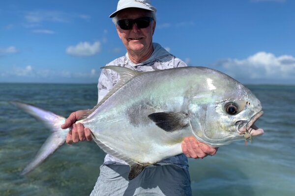 Permit reproduction fish mount