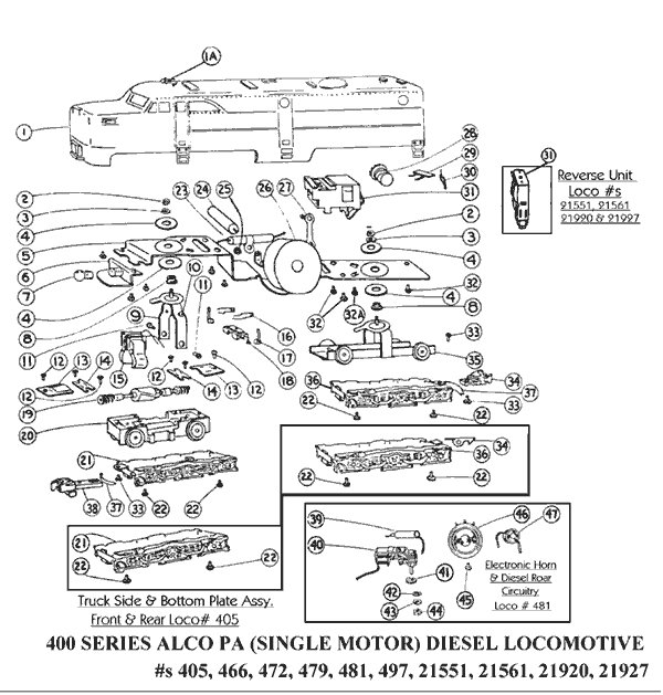 American Flyer 400 Series Alco PA Streamlined Locomotive