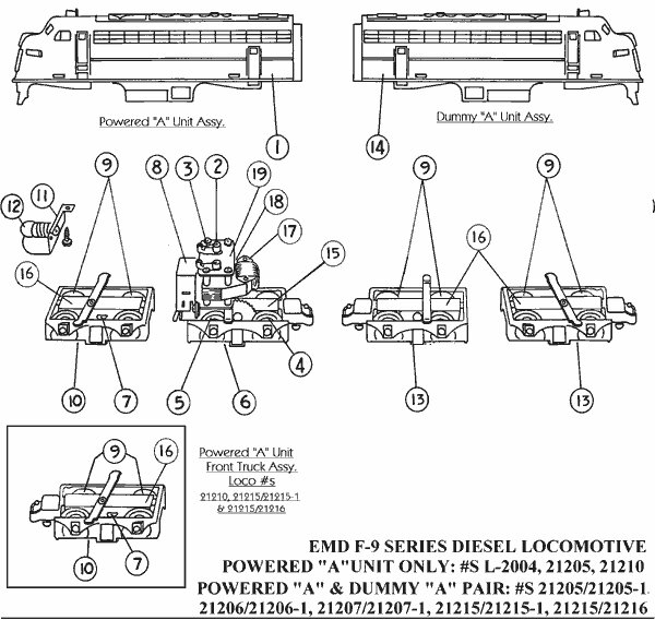 American Flyer EMD F-9 Series Streamlined Locomotive