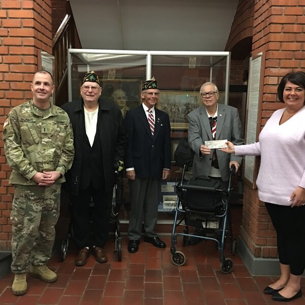 American Legion Post 187 makes a donation to Operation ELF, November 25, 2019