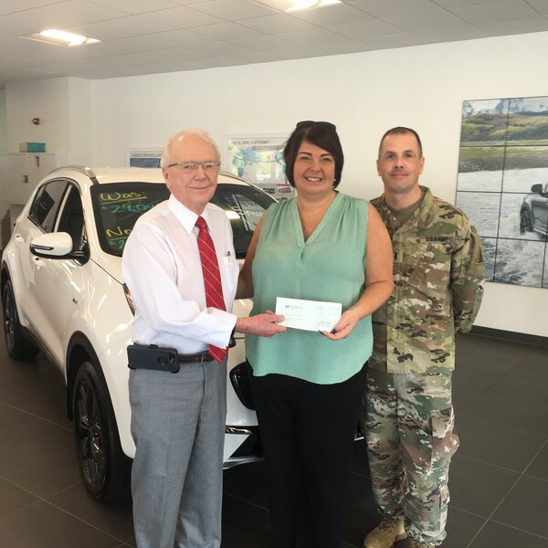 Mr. Ken Crowley makes a donation to CTNGFI on October 23, 2019