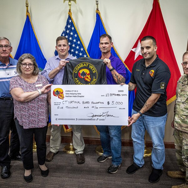 Combat Veterans Motorcycle Association, Chapter 31-1 check presentation on September 22, 2022.