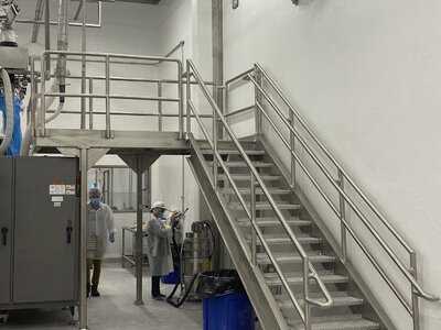 Food Grade Stainless Steel Access Platform & Stairs Projects.