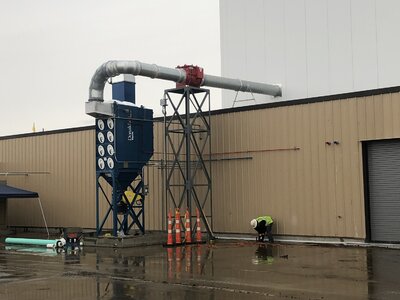 Cartridge Dust Collector with Explosion Isolation Valve Projects.