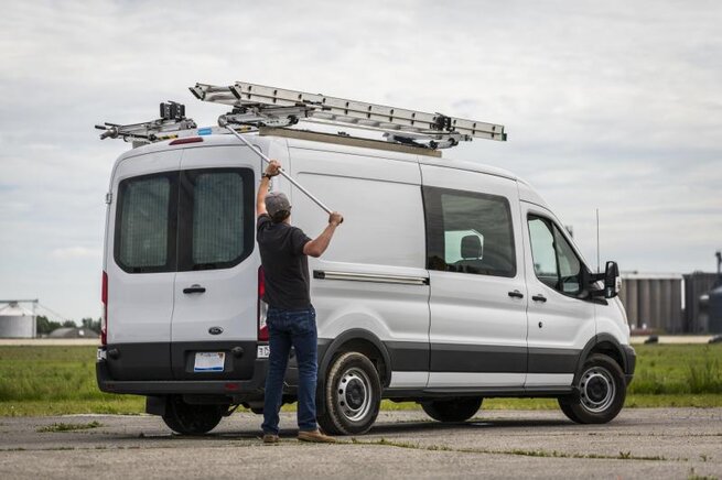 Adrian Steel Drop Down Ladder Rack