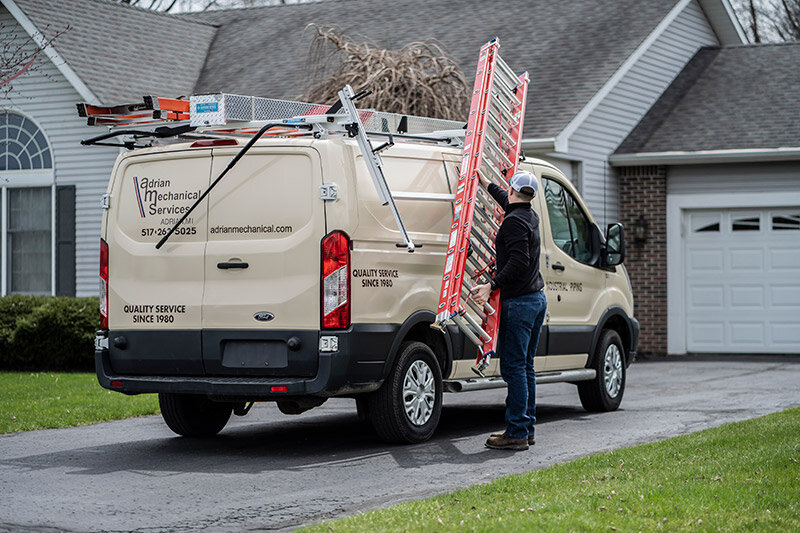 New Adrian Steel Drop Down Ladder Racks! - CT Truck & Van