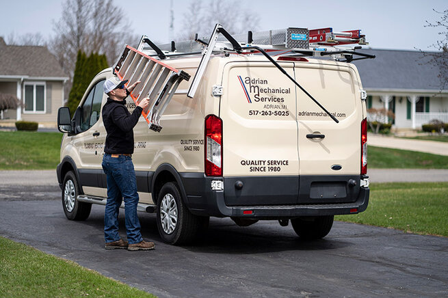 Adrian Steel Drop Down Ladder Rack