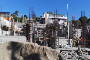 First floor construction.
